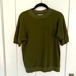 Jungmaven short sleeve mock neck sweatshirt